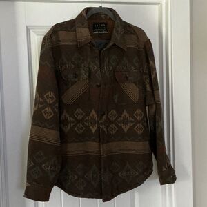 Jachs New York Men's Western/Aztec Patterned Shirt Jacket size M